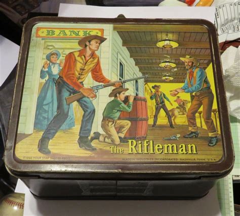 rifleman metal lunch box|The Rifleman Lunchbox 1960 .